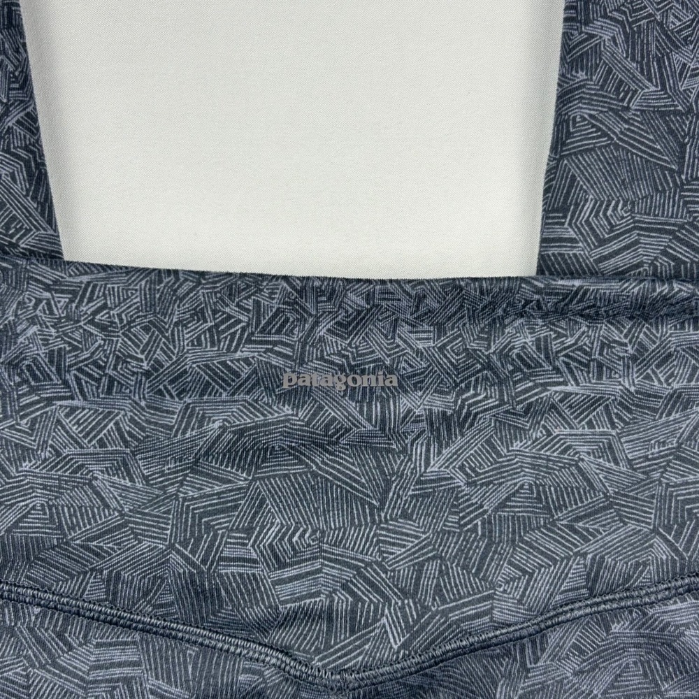Patagonia Centered Tights Gray Geometric Print Leggings Women's Large - Picture 7 of 12